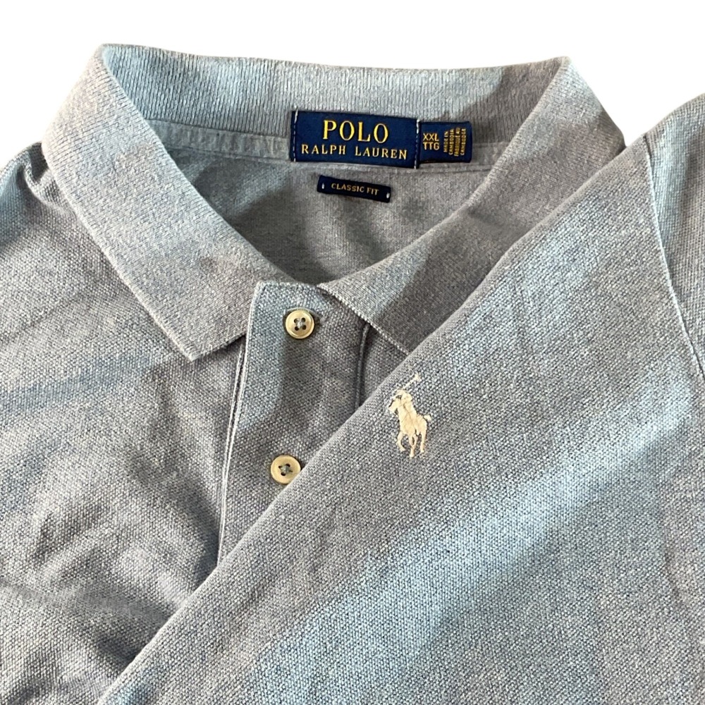 Polo Ralph Lauren Polo Shirt Classic Fit Light Blue XXL Short sleeve  pony‎ logo